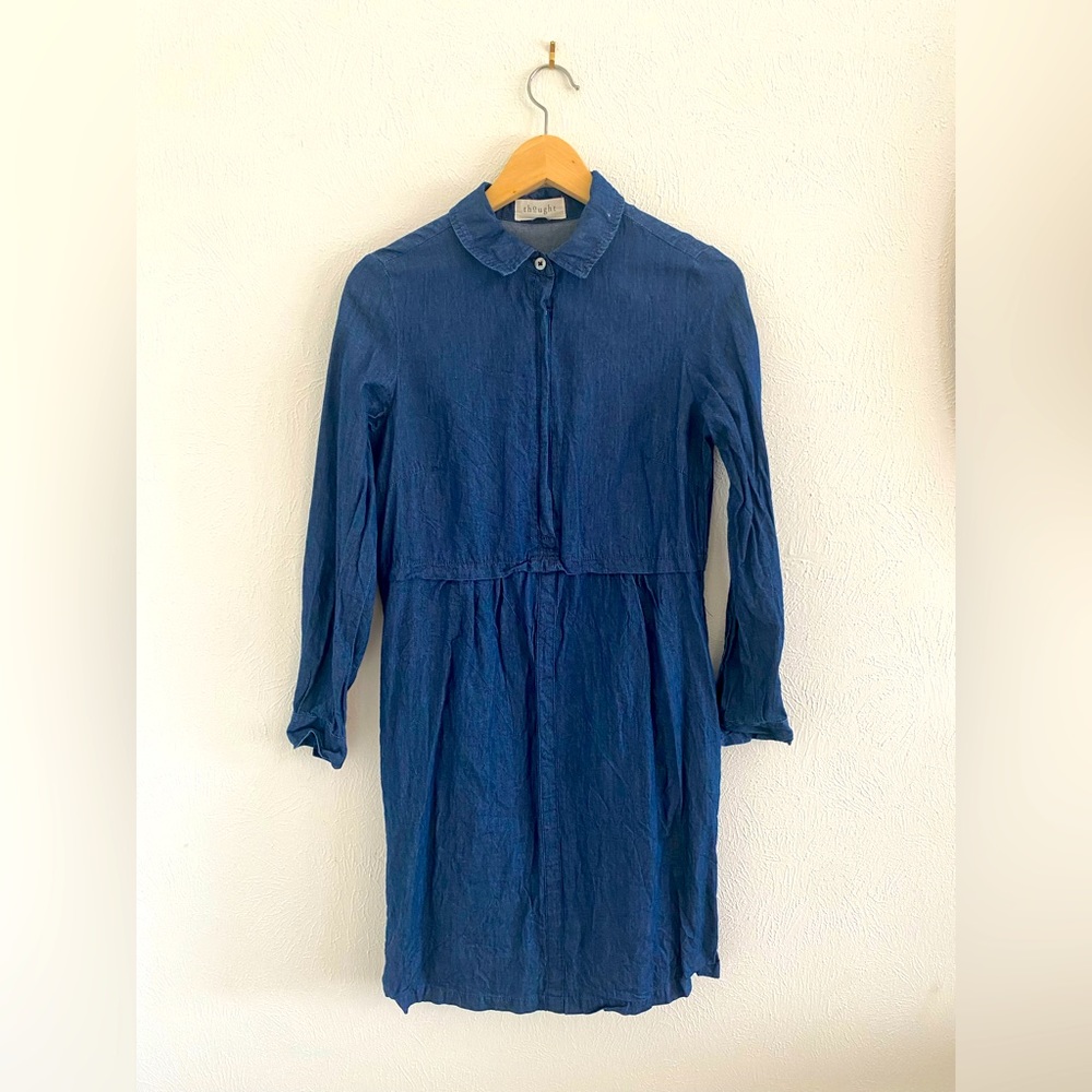 Thought denim dress.